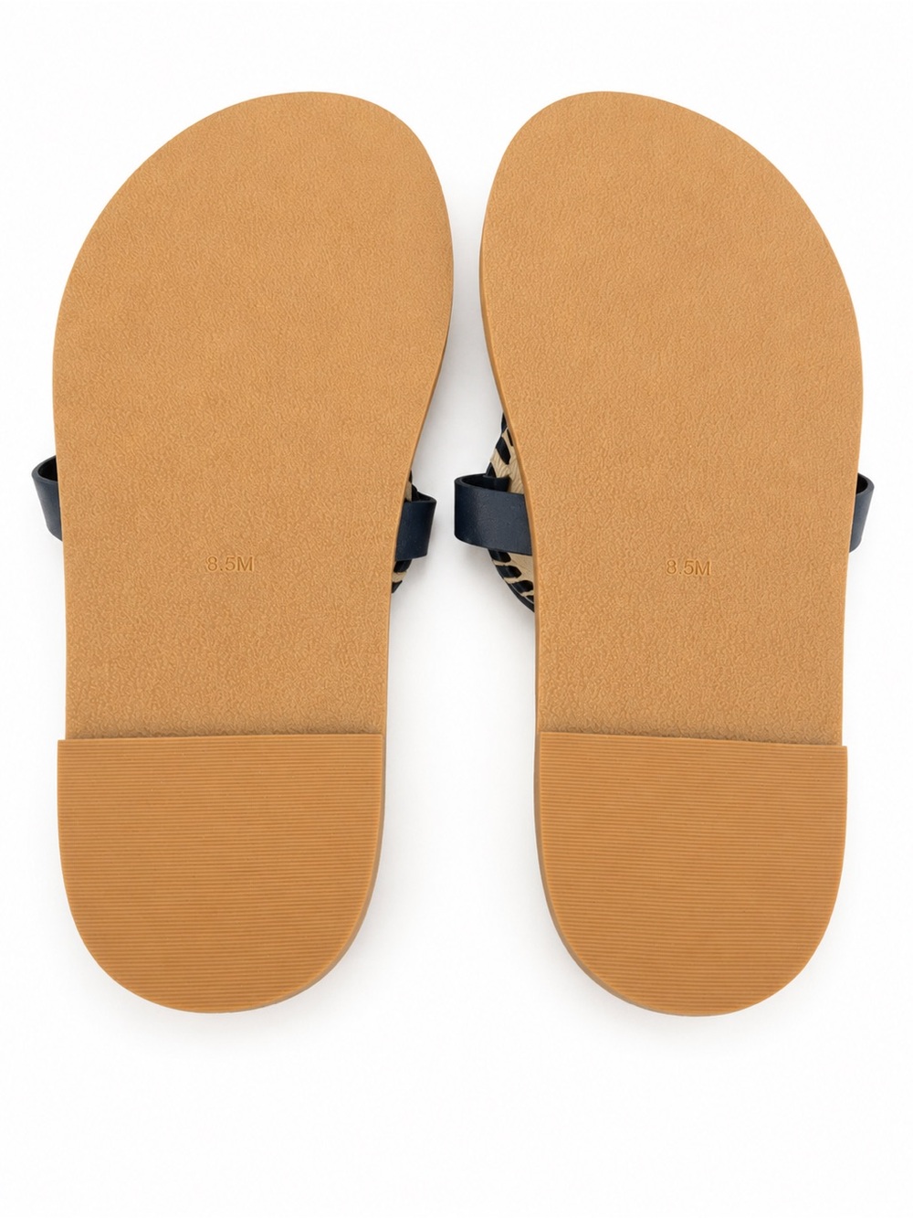 Jack Rogers Navy Leather Thong Sandals Size 8.5 Worn Twice - Picture 3 of 4